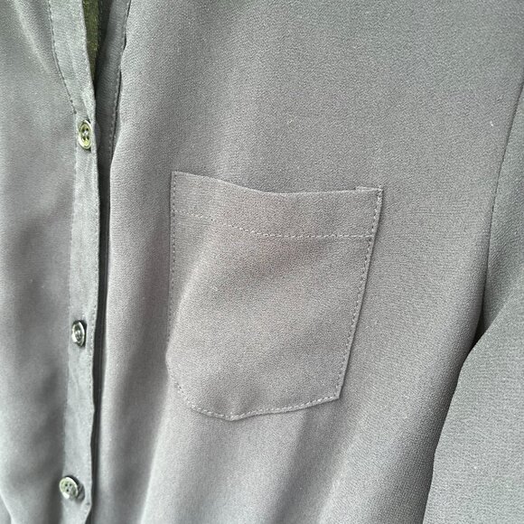 vintage black dress with sheer arms - Picture 4 of 6